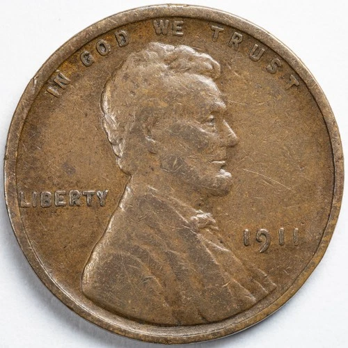 1911-P Lincoln Wheat Penny Very Fine (VF)
