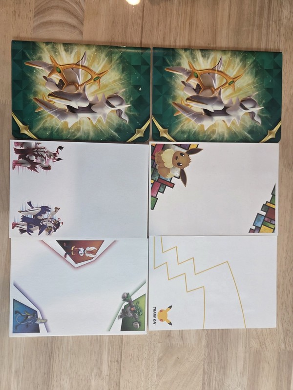 Pokemon TCG Notepad Lot of 6 5 Unique Sets