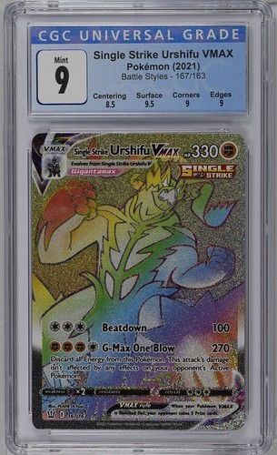 Single Strike Urshifu VMAX graded CGC 9 for sale on eBay