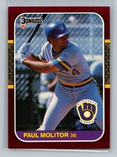 1987 Donruss Opening Day #54 Paul Molitor Milwaukee Brewers