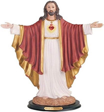 SS-G-316.33 Sacred Heart of Jesus Holy Figurine Religious Decoration Decor, 16"
