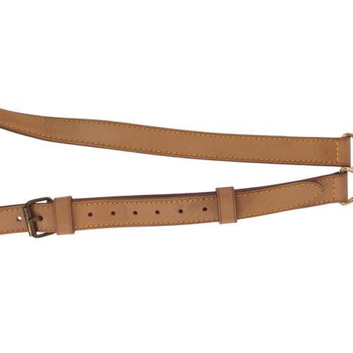 LOUIS VUITTON Shoulder Bag Shoulder strap only Brown Gold Hardware leather - Bild 8 von 8