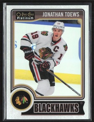 Jonathan Toews 2014-15 O-Pee-Chee Platinum White Ice /199 #49 Chicago Blackhawks