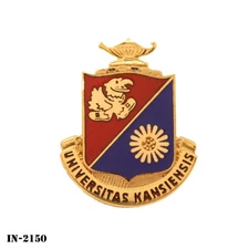 University of Kansas ~ US Army ROTC DUI Crest Pin ~ NEW ~ NS Meyer ~ USA