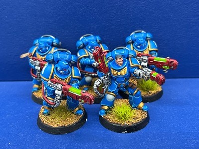 5 Primaris Hellblasters der Ultramarines GUT BEMALT 1