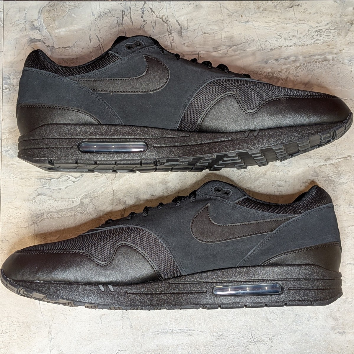 Nike Air Max 1 Essential Men's size 19 Triple Black Anthracite