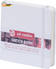 Sketchbook White 12X12 Cm, 140 Grams
