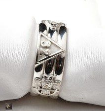 Master Masonic 32 Double Eagle Band  Ring,Fre...
