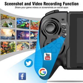 Gammeefy Switch Controller for Switch/Switch OLED, Hall Effect One-Piece Joyp...