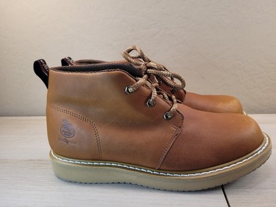 Georgia Boot Chukka Wedge Mens 14 Brown Leather 5'' Lace Up Work GB1222