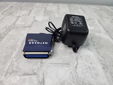 Netgear PS101 Mini Print Server with Genuine Netgear AC Adaptor Power Supply