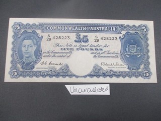 Australian Banknotes: £5 Uncirculated RARE Great Item Must Have (T7181)