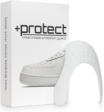  Protect  Shoe Crease Protector Guards for Large Men's 8-13 , White