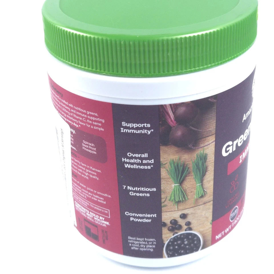 Increíble mezcla de hierbas verdes superalimento, inmunidad, saúco, 30 porciones paquete de 1 Foto 4 de 4