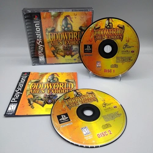 Oddworld: Abe's Exoddus (Sony PlayStation, 1999) Complete w/ Manual CIB Tested