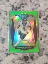 2020 Panini Select Premier Level Neon Green Prizm /49 Deshaun Watson #127 Texans