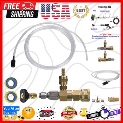 #ad #ad Adjustable Chemical Injector Kit for Pressure Washer Soap Injector 3 8 Inch... $31.99