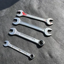 4 x VINTAGE Hi-TOP SPANNER combination Open-ended
