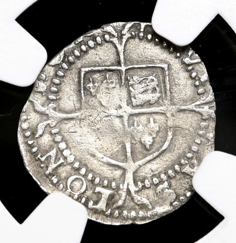 ENGLAND. Elizabeth I. 1558-1603. Silver Penny, S-2575, NGC XF Details