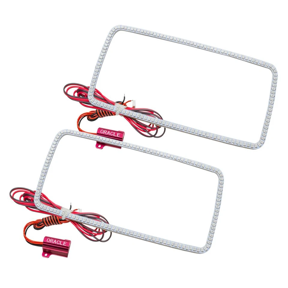 Kit de farol de neblina Oracle - 2007 thru compatível com 2013 Chevrolet Silverado kit de halo de neblina LED, - Imagem 2 de 4