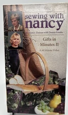 New 1999 Sewing with Nancy - Gifts in Minutes II VHS 60 Minutes Nancy Zieman