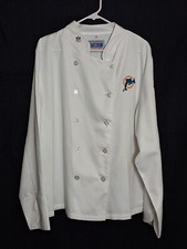 Miami Dolphins NFL Premium Chef Coat 100 Cotton Medium Size by Tailgate 29 Chef