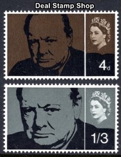 1965 Churchill Commemoration Ordinary SG 661-662 Complete Set Unmounted Mint MNH