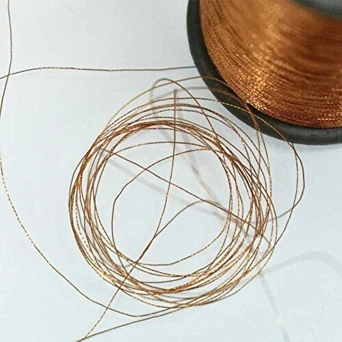 Cotton Metallic Zari Thread For Embroidery 0.1Mm(Pack Of 2 Roll) 100 Gram - Picture 20 of 81