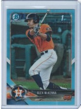 Alex McKenna 2018 Bowman Draft #BDC-99 Chrome Sky Blue Refractor Astros #/402