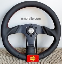 MOMO Panther leather steering wheel RARE 1989 Honda Holden Commodore VH HDT