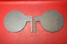 Lot of 2 - AR500 Steel Target Dueling Tree 6" x 3/8" Paddles