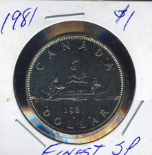1981 Canada Dollar $1 Finest Grade SP Quality Sku: World #169