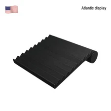 Bracelet Display Tray Organizer Ramp Stand White Leatherette/BlackVelvet 8 Slot