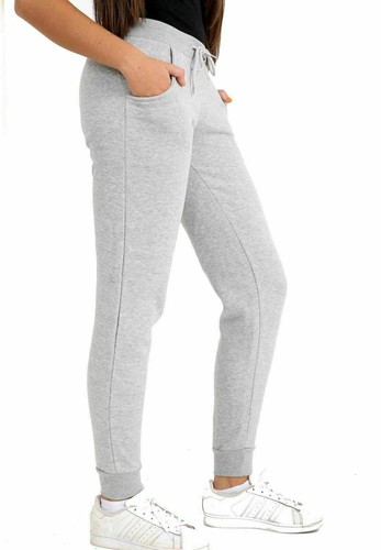 Ladies Slim Joggers Jogging Track Pants Fleece Bottoms Womens Warm Cuff 277 - Picture 10 of 14