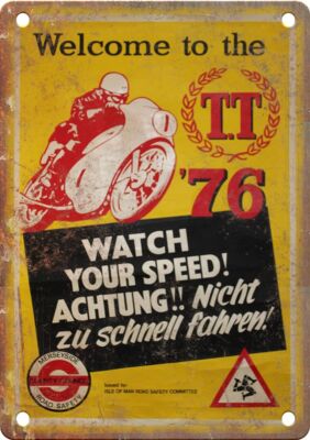 Vintage Motorcycle Racing Poster Reproduction Metal Sign F96 | eBay