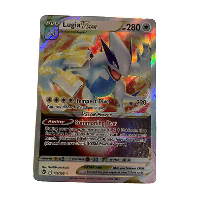 Pokémon - Lugia VSTAR 139/195 Full Art NM/M Silver Tempest Ultra Rare Card