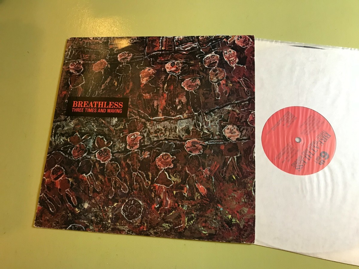 Breathless Three Times and Waving LP 1987 Tenor Vossa PROMO this 