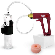 LeLuv Penis Pump MAXI  Select Vibrating Cylinder  Plus Silicone Donut Seal