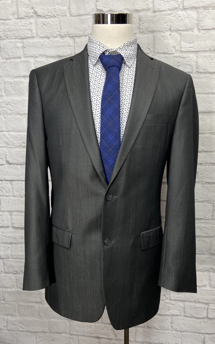 Blazer cappotto sportivo Michael Kors uomo grigio 100% lana 42L doppia ventilazione