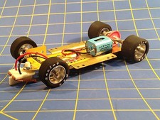 H R CH03 Hard Body RTR Chassis Rubber Tires 1/24 Slot Car from Mid America