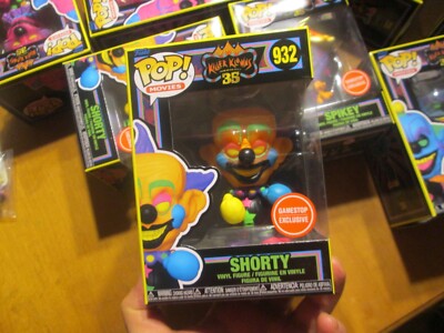 FUNKO POP KILLER KLOWNS FROM OUTER SPACE 35 SHORTY # 932 BLACK LIGHT GAMESTOP