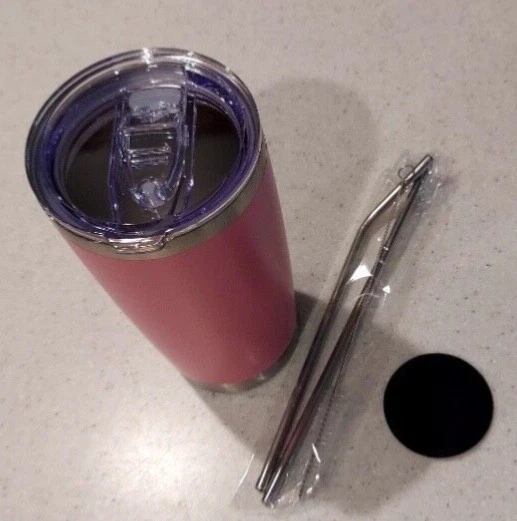 tumbler pink 20oz  (Holds temperature better than YETI)