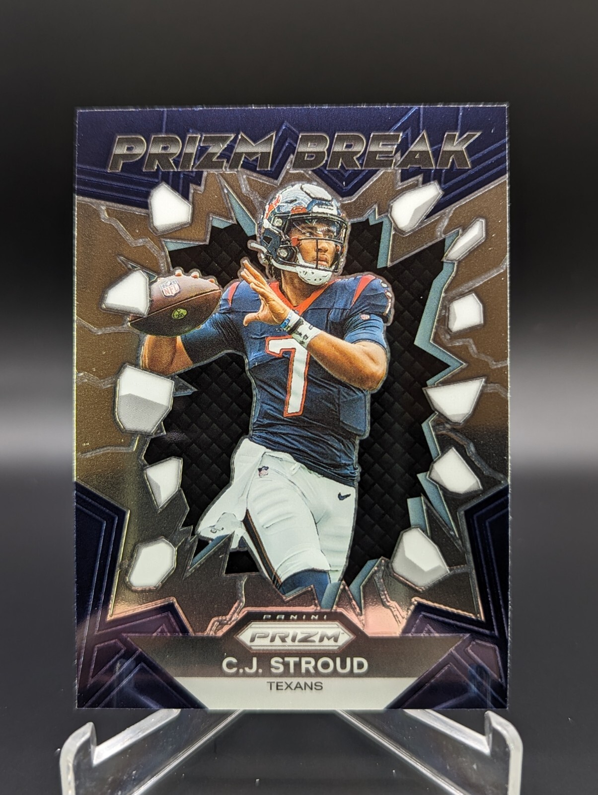 2023 Prizm Football CJ Stroud Rookie Prizm Break RC No. PB-6 - TEXANS