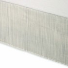 Kenneth Cole Reaction Home Willow 15" Drop Gray Stripes Cream Full Bedskirt NWT