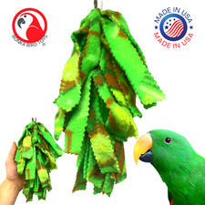 Bonka Bird Toys 2939 Triple Knotted Fluff Cozy Fleece Medium Bird Toy Conure Pet