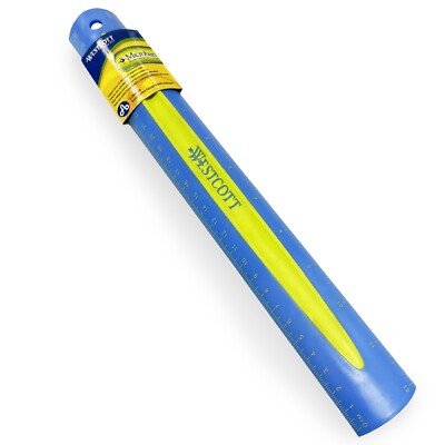 Westcott Microban 12 ''/ 30cm Weicher Griff Plastik Lineal Schule Heimbüro Einzel
