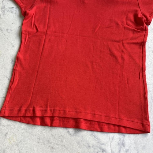 Burberry Blue Label Nova Check T-Shirt Cotton Red 38/US:S Authentic - Picture 18 of 24
