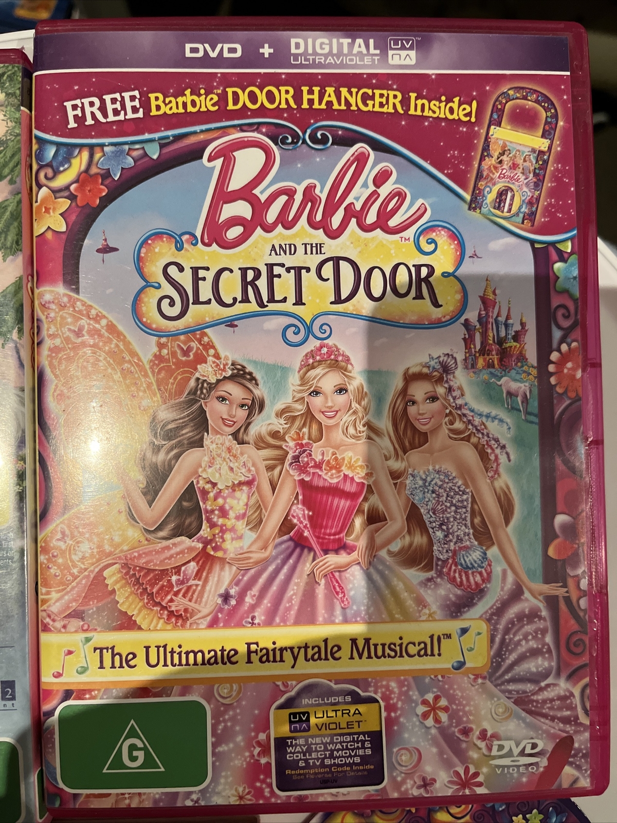 3 x Barbie dvds Bundle Perfect Christmas Pony Tale Secret Door Hanger