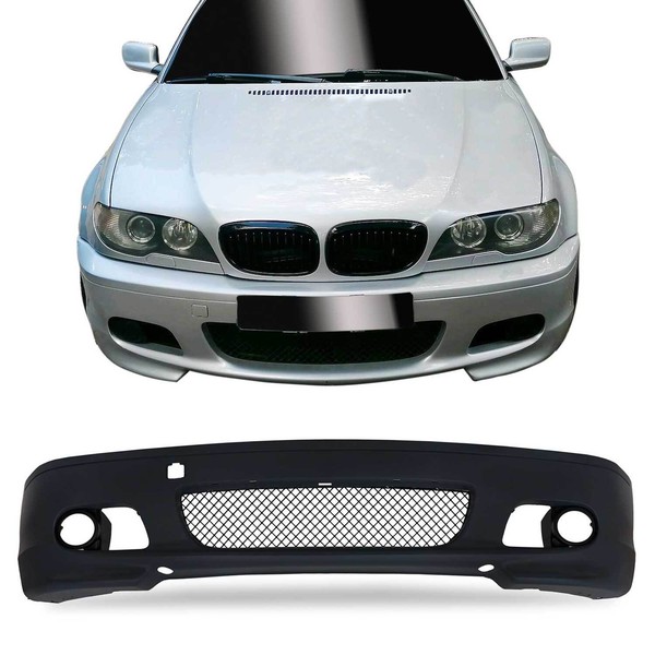 JOM StoßStange Vorne FüR BMW 3Er E46 Coupe/ Cabrio 1999-2007 Grau Mit ABE-image