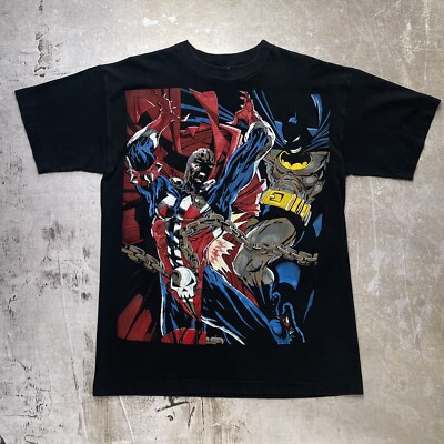 90s Spawn Todd Mcfarlane VTG tシャツ USA製 Vintage 90s Spawn vs Batman Todd McFarlane Frank Miller Image